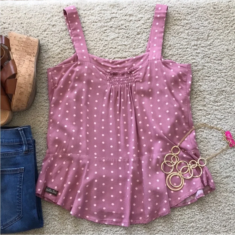 Matilda Jane Pink Clam Bake Ruffled Tank - Picture 5 of 6